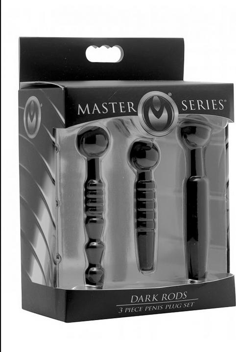 Produktbild Master Series Dark Rods 3 Piece Silicone Penis Plug Set