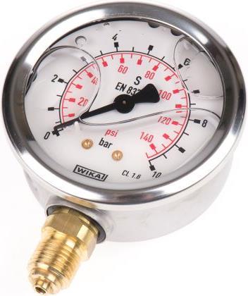 Produktbild Wika Manometer 68mm 10bar 1/4"