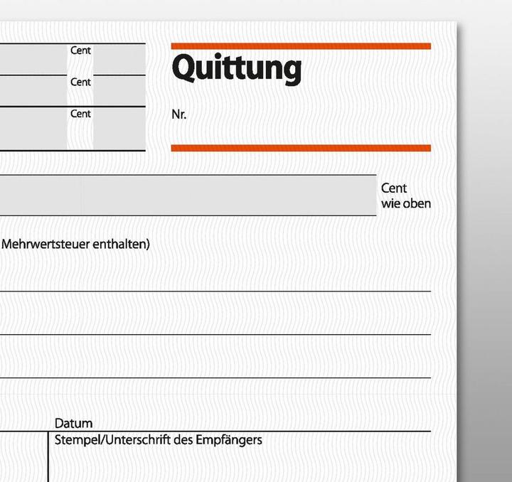 Image du produit Sigel Bloc de quittances DIN A6 horizontal non autocopiant 2 copies 2x50 f. (50 x)