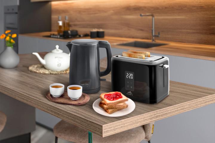 Actual product image ETA Kettle | 859590020 EDITA | Electric | 2200 W | 1.5 L | Stainless steel | 360° rotational base | Gray (1.50 l)