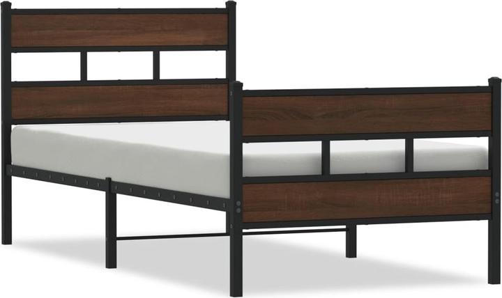 Produktbild VidaXL Metallbett Bett Bettgestell Lattenrost Doppelbett ohne Matratze 160x200cm (160 x 200 cm)
