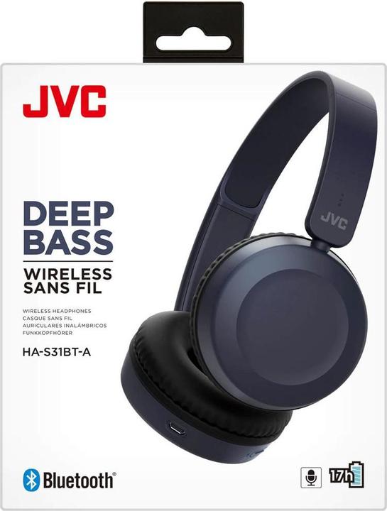 Image du produit JVC HA-S31BT-H (17 h, Filaire)