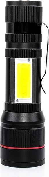 Image du produit Werkstein 800LM USB LED Mini Taschenlampen mit Magnet aus Aluminium (Wiederaufladbar) - Schwarz 2er Set (10.80 cm, 800 lm)