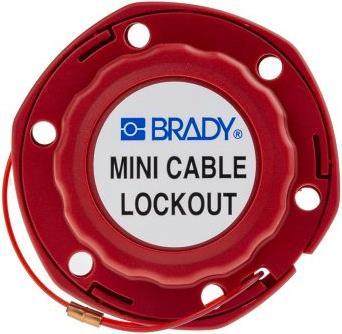 Actual product image Brady Mini Cable Lockout with nylon cable