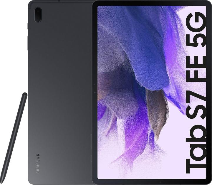 Image du produit Samsung Galaxy Tab S7 FE (5G, 12.40", 64 Go, Mystic Black)