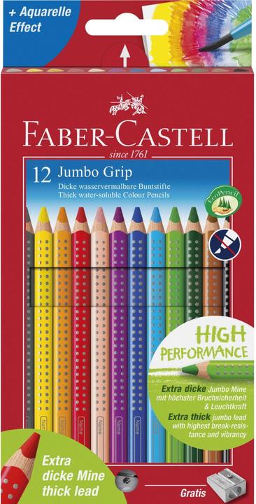 Faber-Castell Jumbo Grip (Mehrfarbig, 12 x)