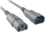 Actual product image Bachmann Power Cord C14 to C13 grey, Extension Cable (1.50 m)