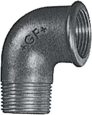 Actual product image Georg Fischer Galvanised elbow,1/4in BSPT M-BSPP F
