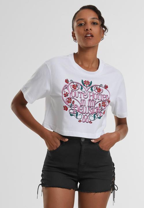 Actual product image Miss Tee Hotter Delusion Ladies Short Overised Tee - 159393 (L)