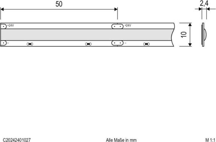 Immagine prodotto EVN Striscia LED COB (Bianco, 500 cm, Interno)