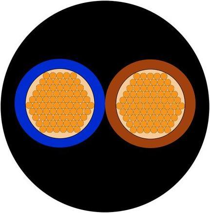 Produktbild Rs Pro Netzkabel H05VV-F 2x1,5mm2 schwarz (100 m)