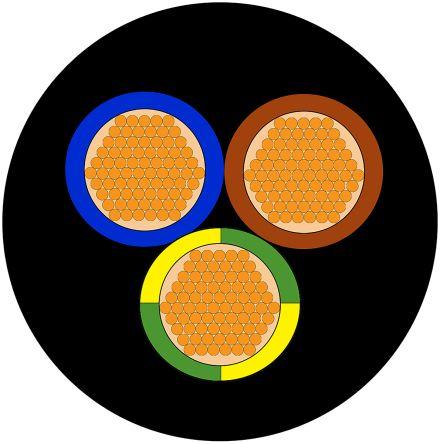 Immagine prodotto Rs Pro H07RNF 3 core 1.5mm rubber cable 100m (100 m)