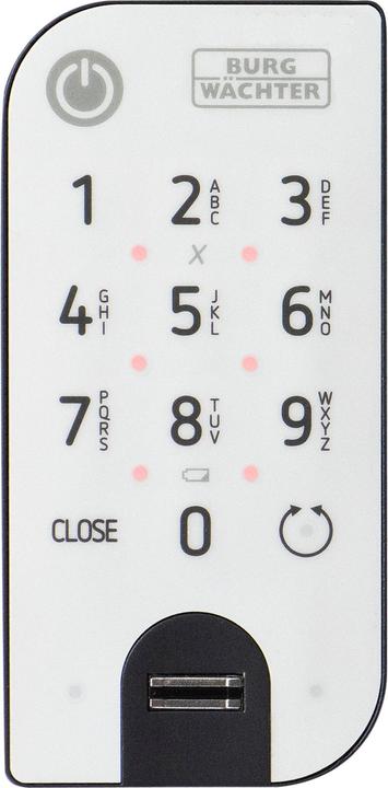 Actual product image Burg Wächter Keypad 7712 Fingerprint keypad anthracite/white (Fingerprint)