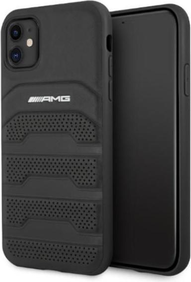 Actual product image Mercedes-Benz Hard Cover Debossed Black, for iPhone 11, AMHCN61GSEBK (Apple iPhone 11)