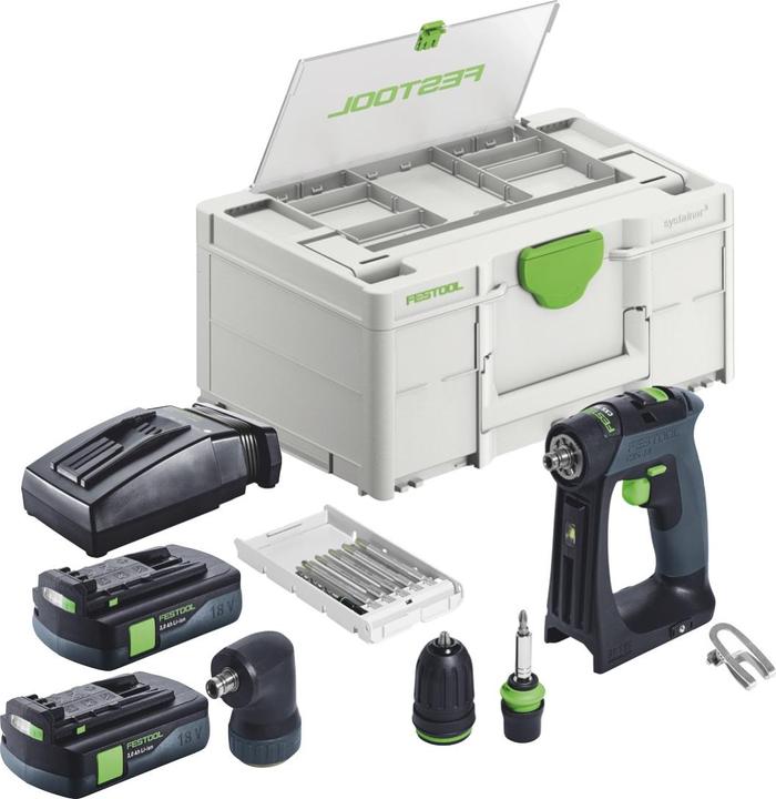 Actual product image Festool Perceuse-visseuse à accu CXS 18 C 3,0-Set (Rechargeable battery operated)