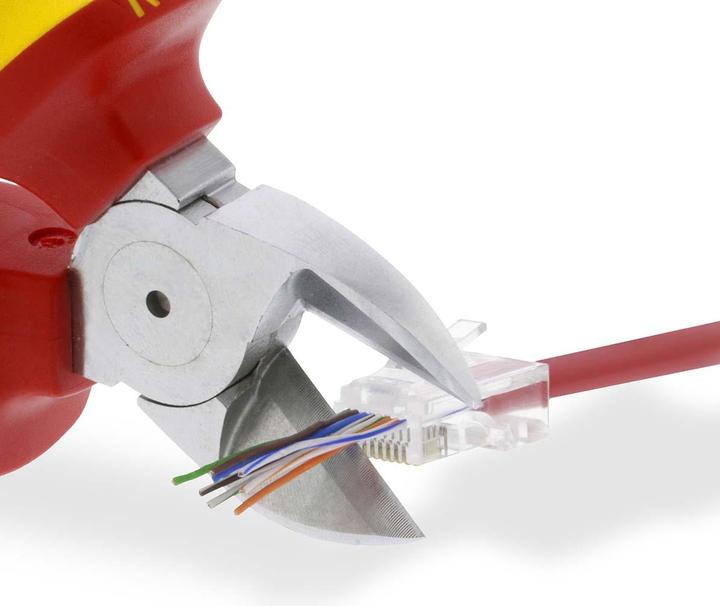 Actual product image Nedis RJ45 plug | RJ45 Pass Through | Stranded UTP CAT5 | Straight | Gold-plated | 10 pieces | PVC | T (UTP, CAT5e, 0.02 m)