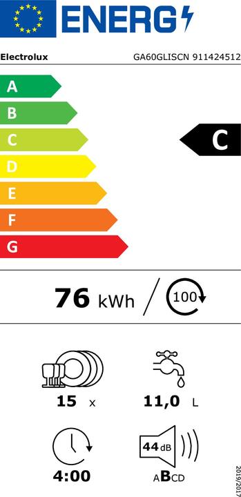 Energie-Label Electrolux GA60GLISCN