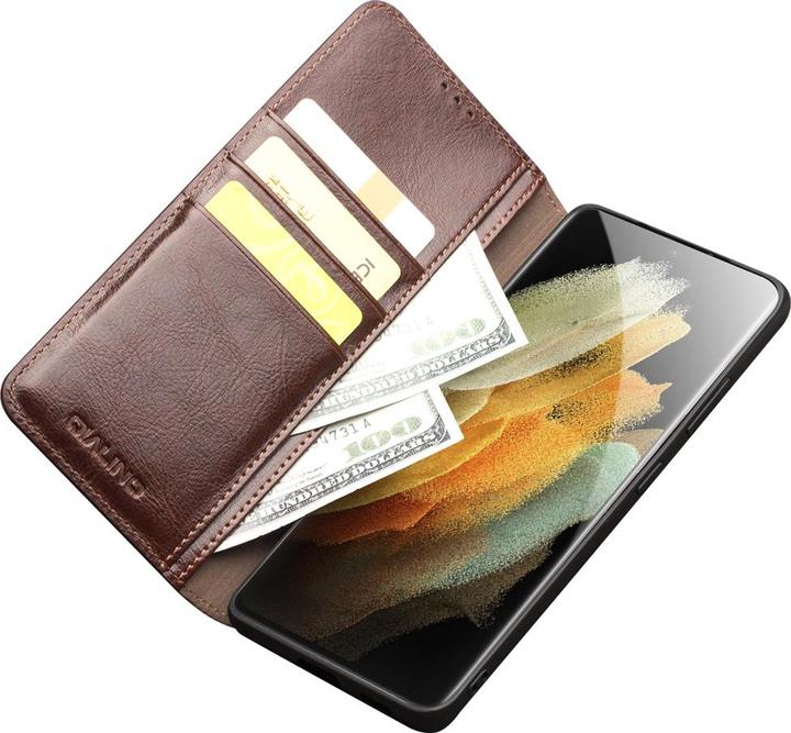 Image du produit QiAlino Fourre Flip cuir véritable (Samsung Galaxy S22 Ultra)