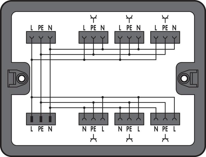 Image du produit Wago 899-631/104-000 Boîtier de distribution Distribution courant alternatif (230 V), noir (Répartiteur)