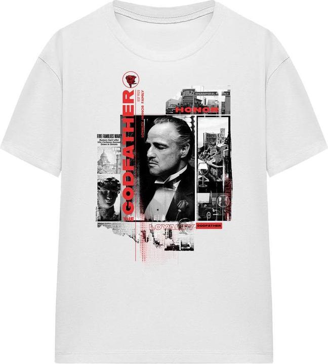 Actual product image The Godfather Unisex Adult Don Vito Corleone Collage T-Shirt (L)