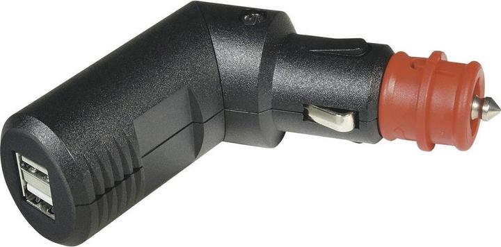 Actual product image ProCar Angle 2 way USB charging plug