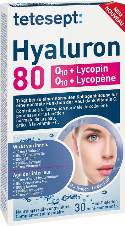Tetesept Hyaluron 80 (30 Stück, Tabletten, 19 g)