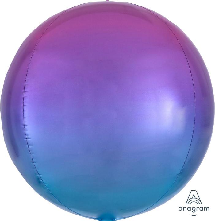 Produktbild Anagram Ombré Orbz Rot & Blau Folienballon verpackt