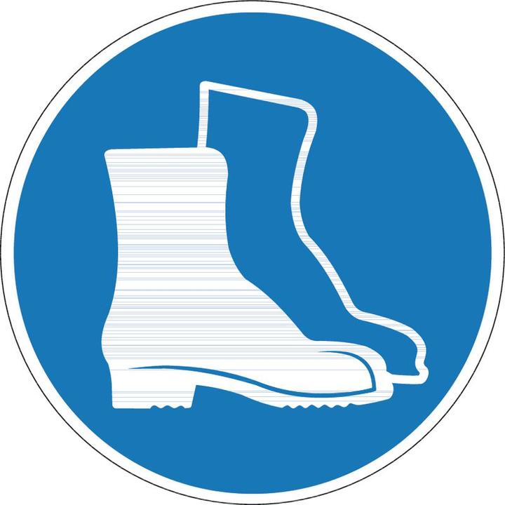 Image du produit BRW Panneau d'obligation Protection obligatoires des pieds - Ø 20 cm