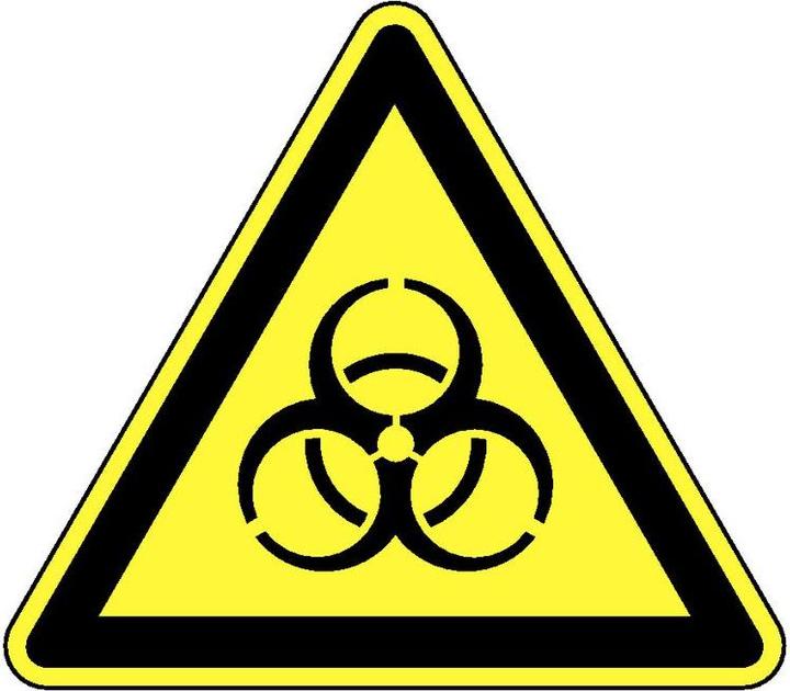 Produktbild BRW Warnschild Biogefährdung - 10 cm