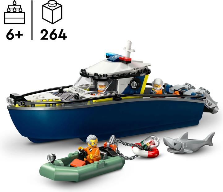 Image du produit LEGO Verfolgungsjagd im Polizeiboot (60456, LEGO City)