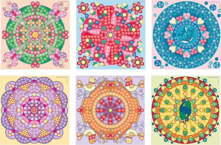 Actual product image PlayMais Trendy Mosaic Mandalas (3,000 pieces)