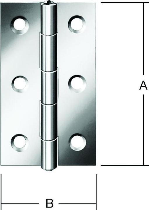 Produktbild Voss Helme Gerollte,schmale Scharniere H.30mm B.22mm S.0,9mm STA verz. VORMANN (000501030Z)