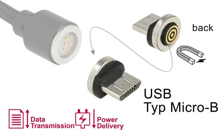Image du produit Delock Adaptateur magnétique USB Micro-B (USB 2.0)