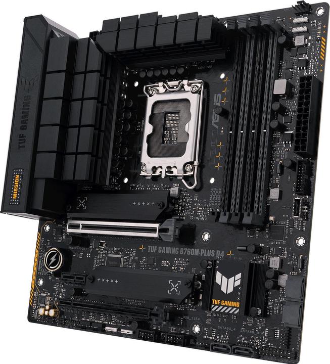 Produktbild ASUS TUF GAMING B760M-PLUS D4 (LGA 1700, Intel B760, mATX)