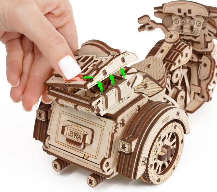 Produktbild Eco Wood Art 3D Holz Modellbausatz - Trike Motorrad