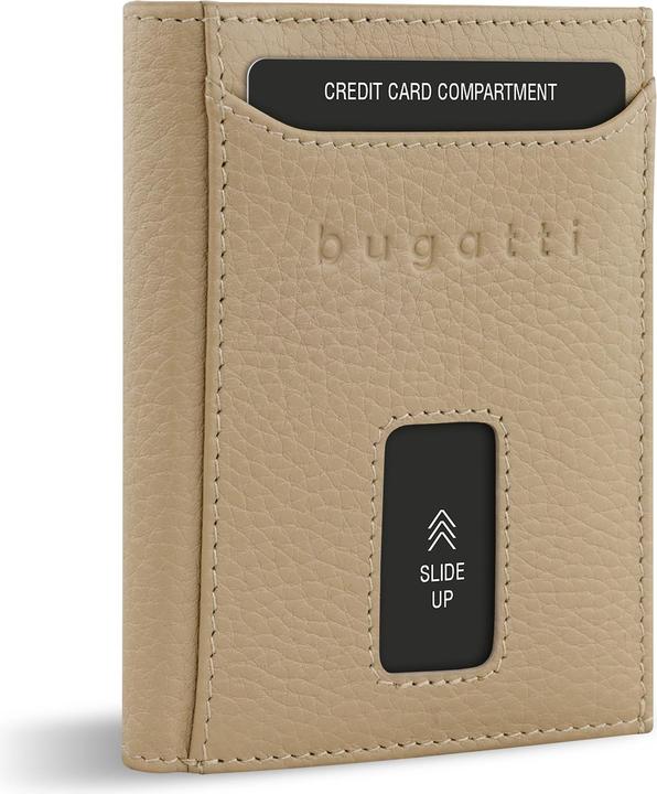 Actual product image Bugatti Secure Slim - RFID credit card holder with Viennese coin pocket