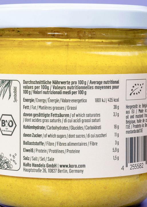 Immagine prodotto KoRo Crema spalmabile alla senape e agave (4560 g)