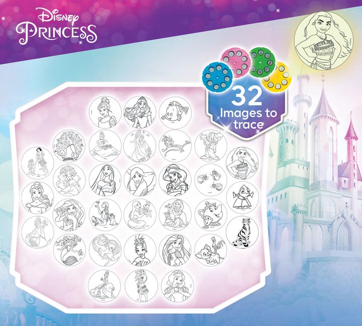 Actual product image Lisciani Princess Projector Drawing School
