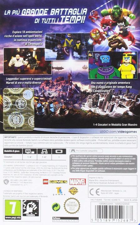 Produktbild WB Lego Marvel Super Heroes 2 (Switch Lite, Switch OLED, Switch, IT)