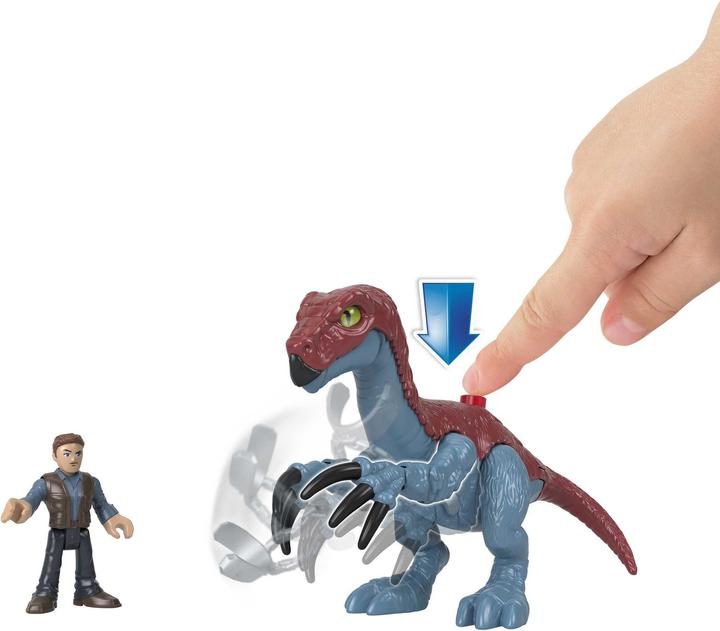 Produktbild Imaginext Jurassic World Therizinosaurus & Owen