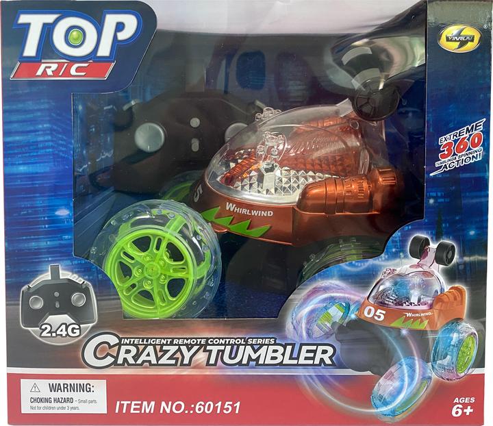 Produktbild Hama Crazy Tumbler - stunt car R/C w/light 2,4GHz - Orange (534444)