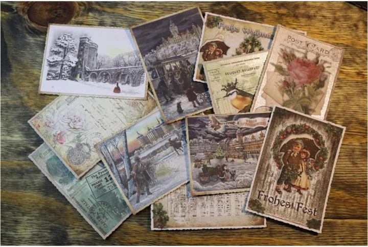 Produktbild Pappnoptikum 5035 - Postkarte Weihnachtsmarkt (mit Glimmer)