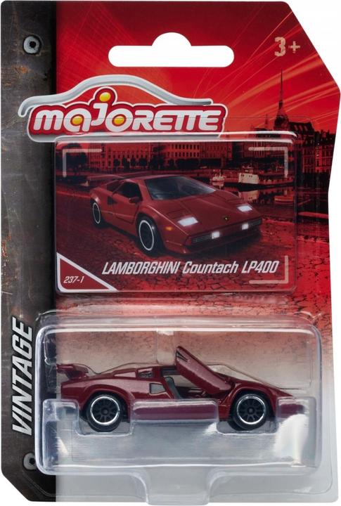 Actual product image Majorette Vintage Lamborghini Countach red