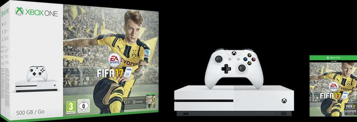 Microsoft Xbox One S 500GB, Fifa 17 Bundle