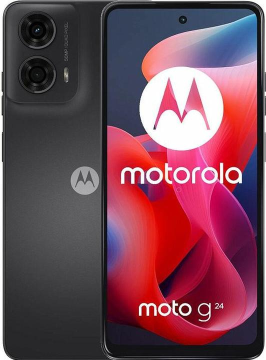 Produktbild Motorola Moto G24 (128 GB, Matte Charcoal, 6.56", Dual SIM, 50 Mpx, 4G)