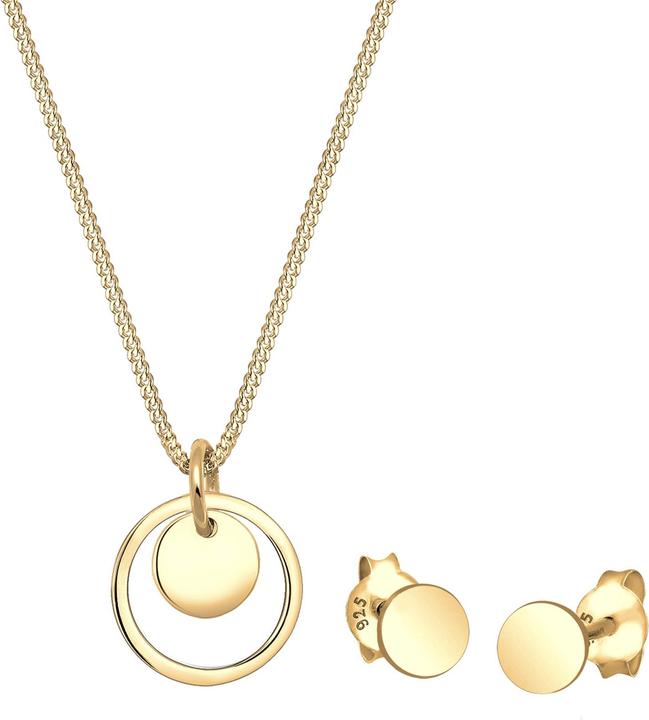 Elli Plättchen, Schmuckset (925er Sterling Silber)