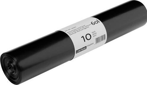 Immagine prodotto Sacco per rifiuti 60L/nero (10 x, 60 l)