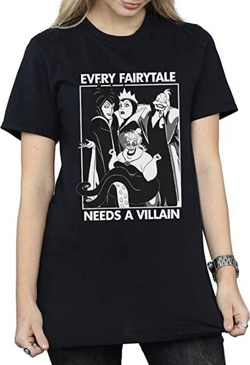 Image du produit Disney T-shirt en coton Femme/Ladies Every Fairy Tale Needs A Villain (Chaque conte de fées a besoin d'un (S)