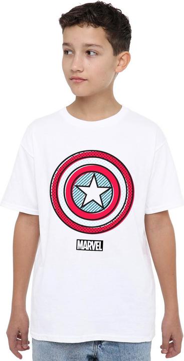 Immagine prodotto Captain America Maglietta Ziptone Shield per bambini/ragazzi (128)