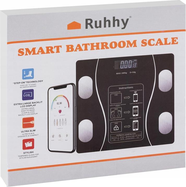 Immagine prodotto Ruhhy Bilancia pesapersone intelligente (180 kg)